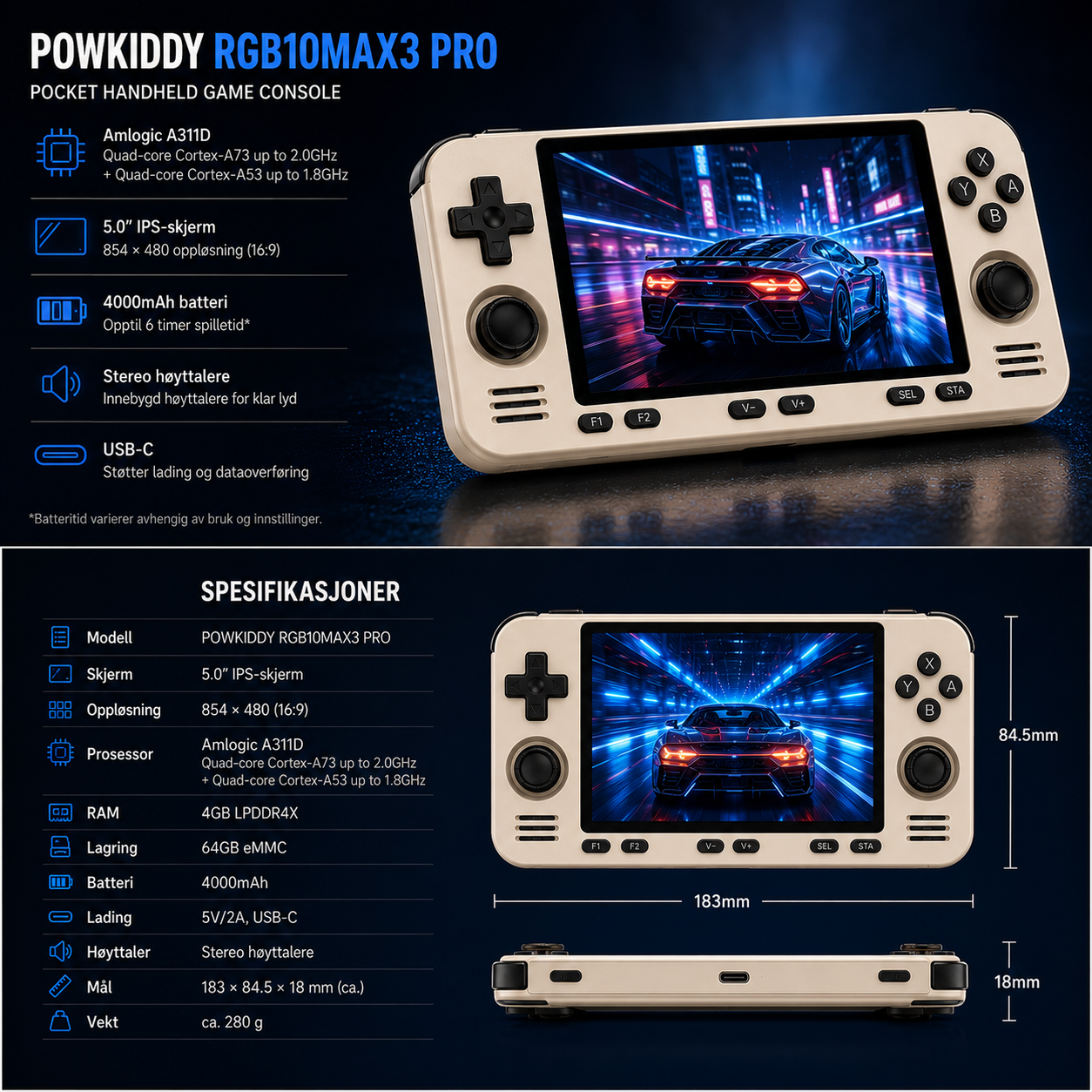 Nexo Norge RGB10MAX3 Pro — Kraftig Retro Konsoll