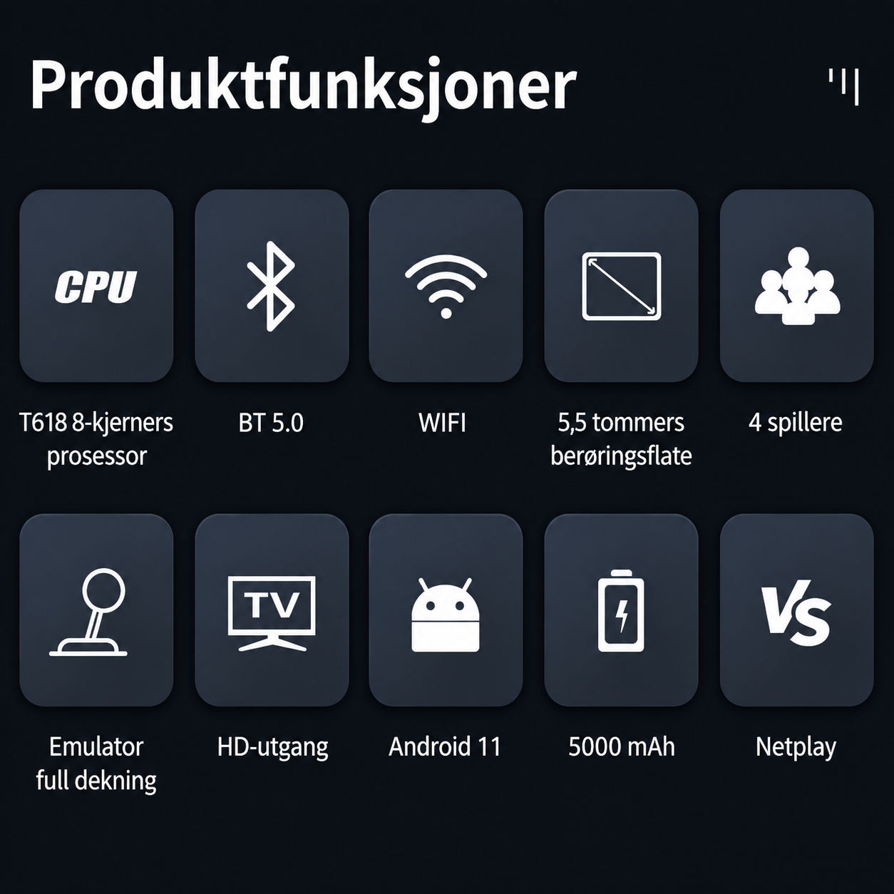 Nexo Norge X28 — Android 11 Spillkonsoll
